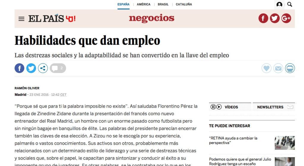 EL PAIS 23 ENERO 2016